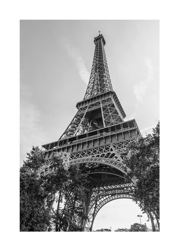 Eiffeltårnet set nedefra poster