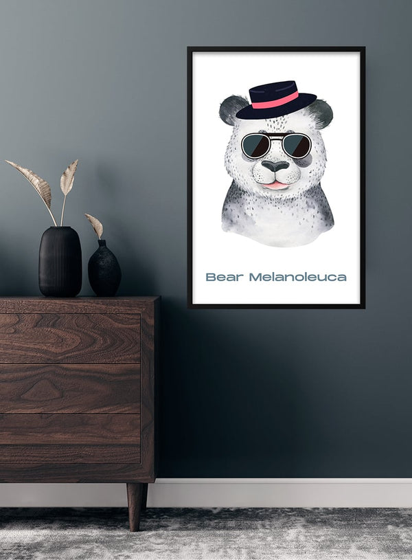 Cool panda poster til børn