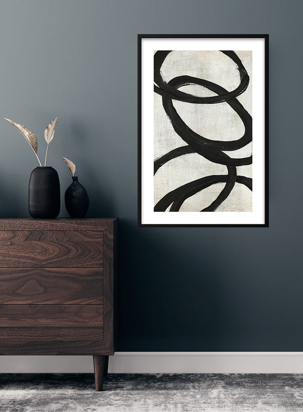 Black circle kunstposter