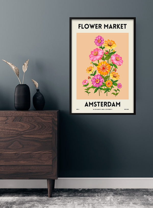 Flower Market- Amsterdam poster