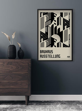 Plakat der Bauhaus-Ausstellung 1919