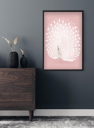 Rosa Pfau von Ohara Koson Poster