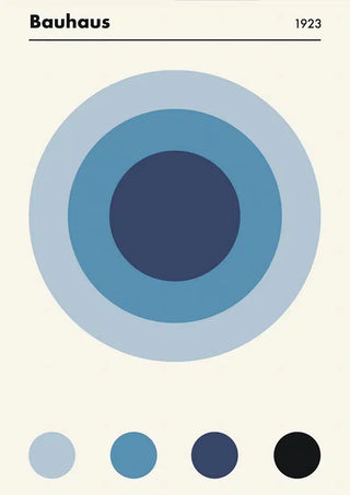 Bauhaus Blau 1923 Plakat