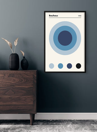 Bauhaus Blau 1923 Plakat