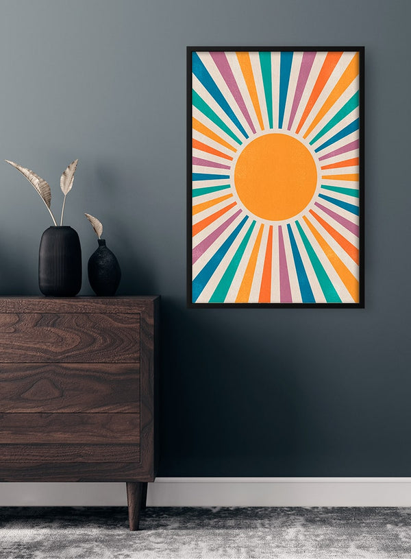 Colorful Sun Poster
