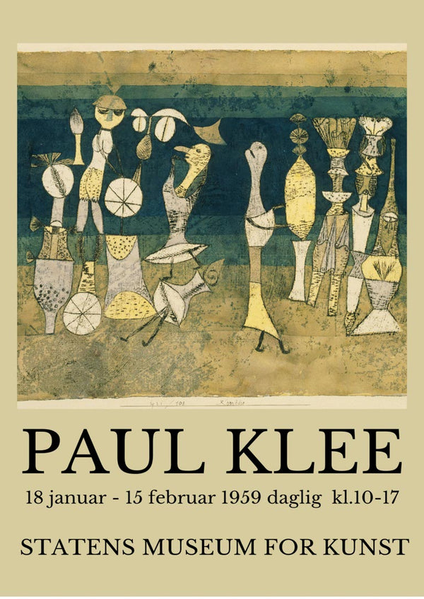 Paul Klee Exhibition 1959 Poster