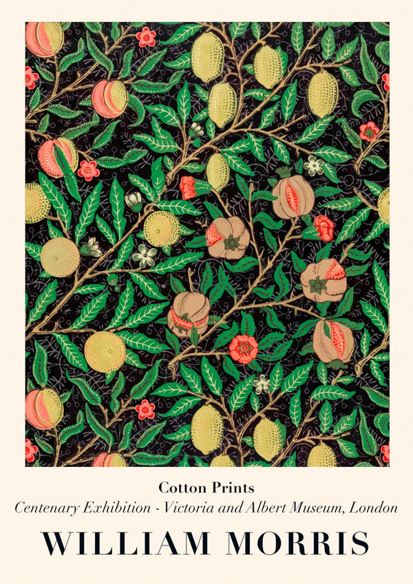 William Morris - Black Lemons Poster