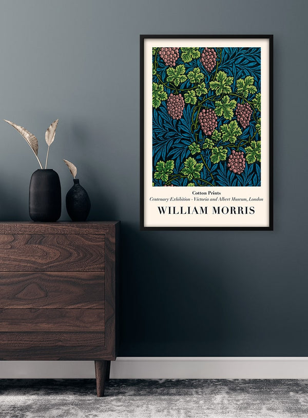 Vintage Grapes - Morris Poster