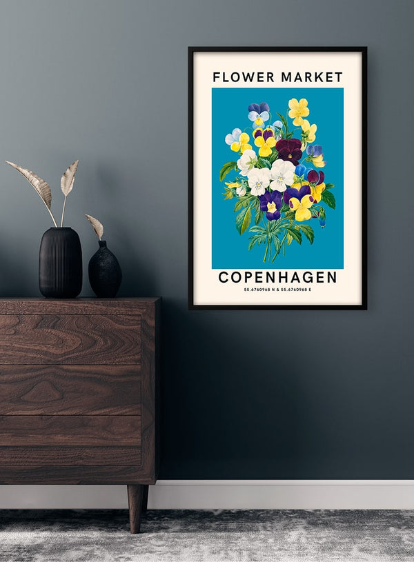 Flower Market - Copenhagen Poster