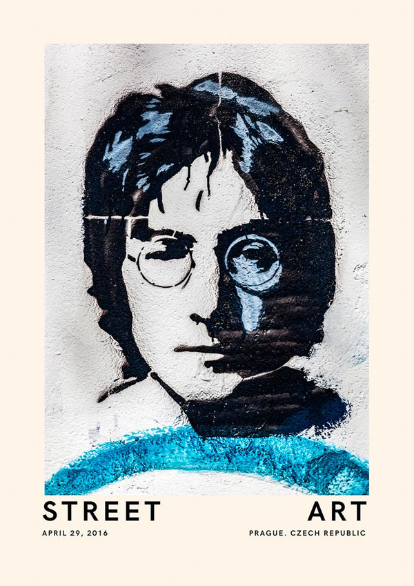Straßenkunst - John Lennon Poster