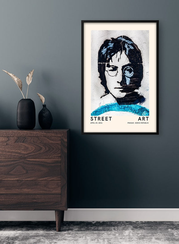 Straßenkunst - John Lennon Poster