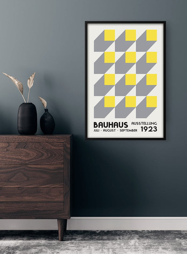 Bauhaus Ausstellung Yellow 1923 Poster