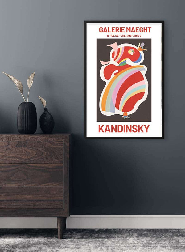 Kandinsky Forme Rouge Poster