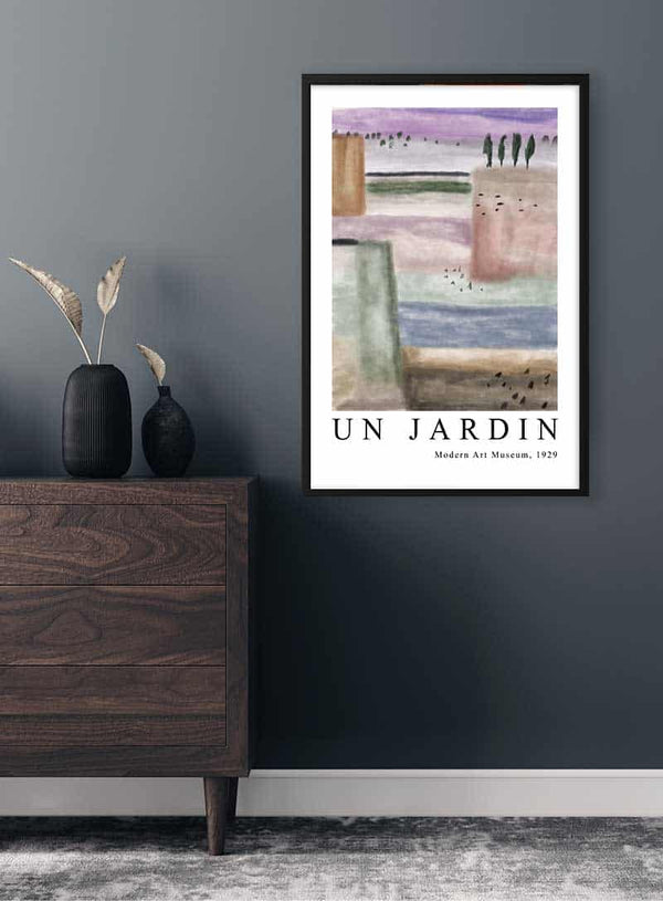 Un Jardin - Paul Klee Inspired Poster