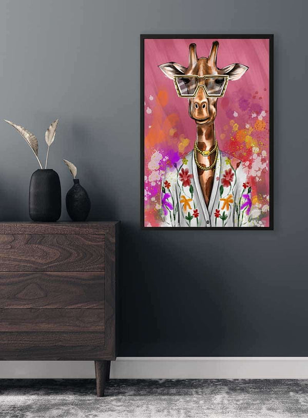 Miami Vice Giraffe Poster