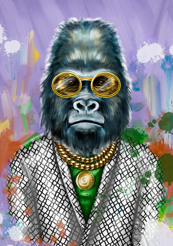 Künstlerisches Gorilla-Poster