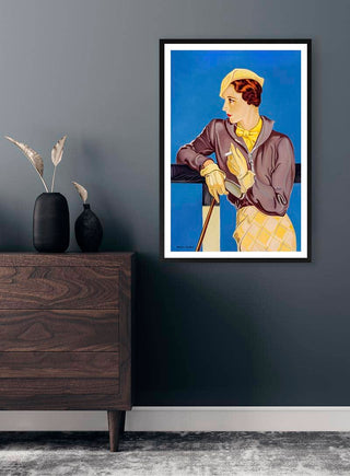 Framed "Hold You Thoughts" by Martina Karlsson displayed on a dark wall above a wooden dresser with vases.