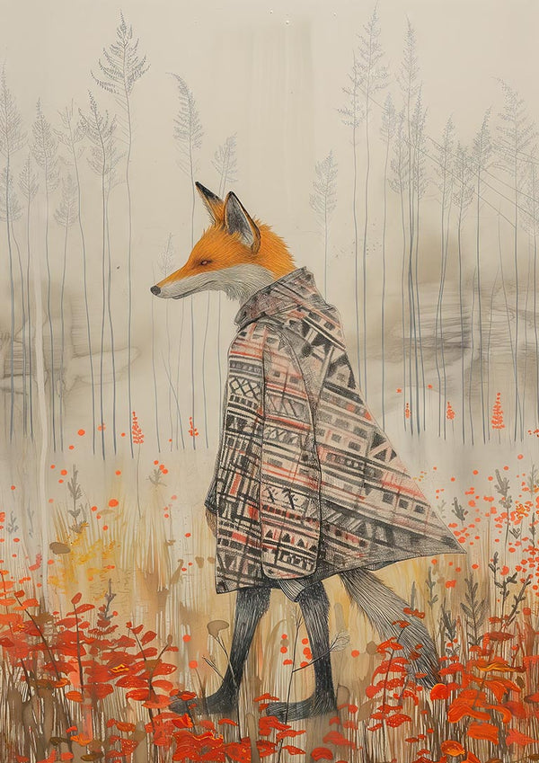 Fuchs im Poncho