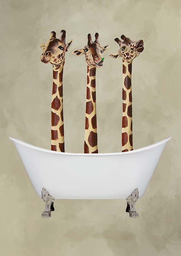 Giraffes in Bathtub - Coco de Paris