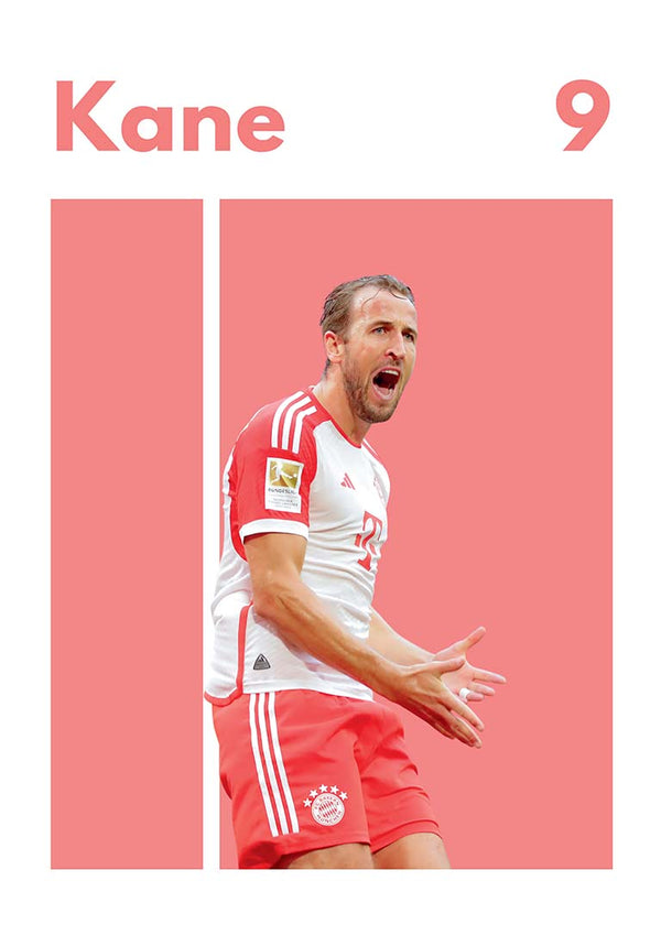 Harry Kane Bayern Football Poster