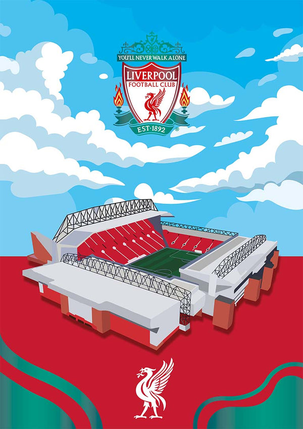 Anfield Liverpool Stadium Football Poster