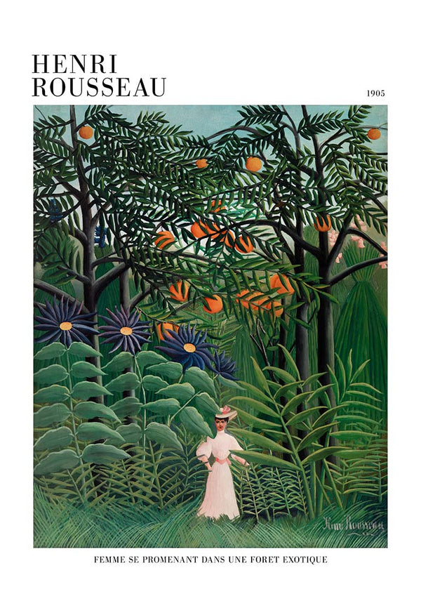 Femme Se Promenant - Henri Rousseau