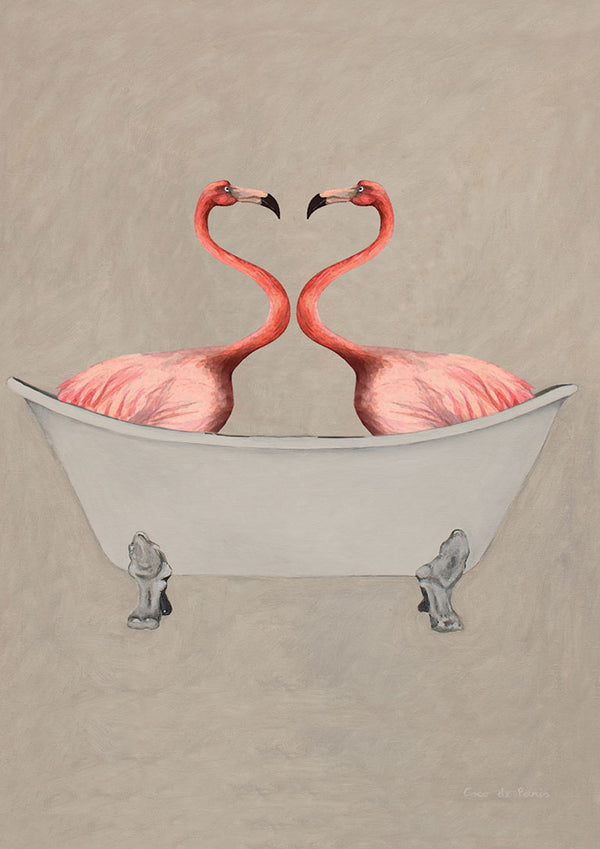 Flamingos in Bathtub - Coco de Paris