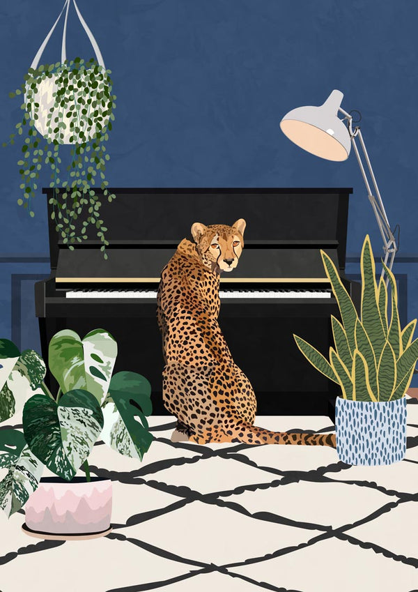 Cheetah playing piano - Sarah Manovski