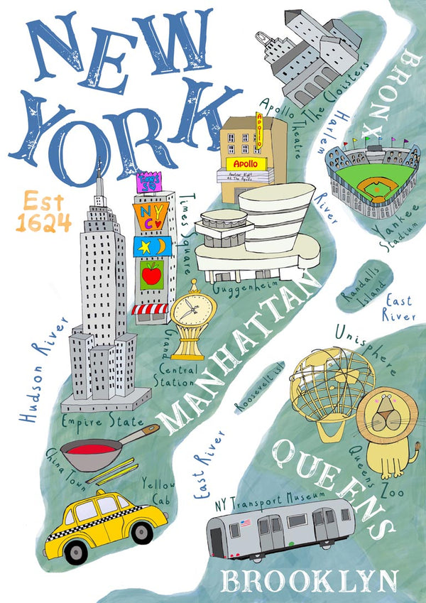 Map of New York - Carla Daly