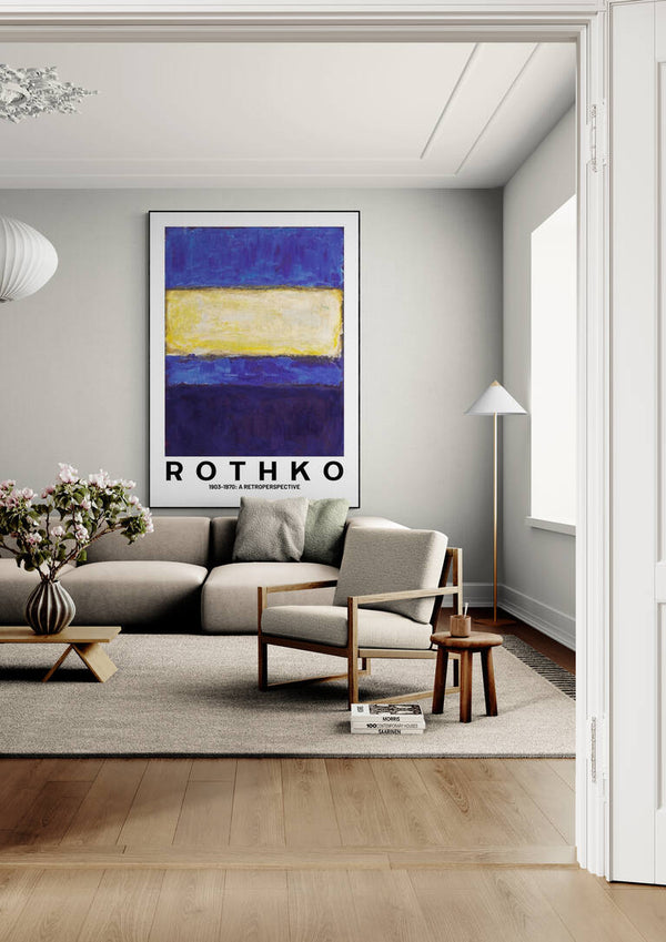 Rothko Yellow on Blue