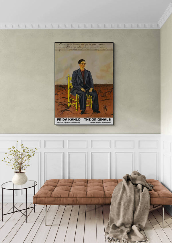 Portrait with Cropped Hair - Frida Kahlo