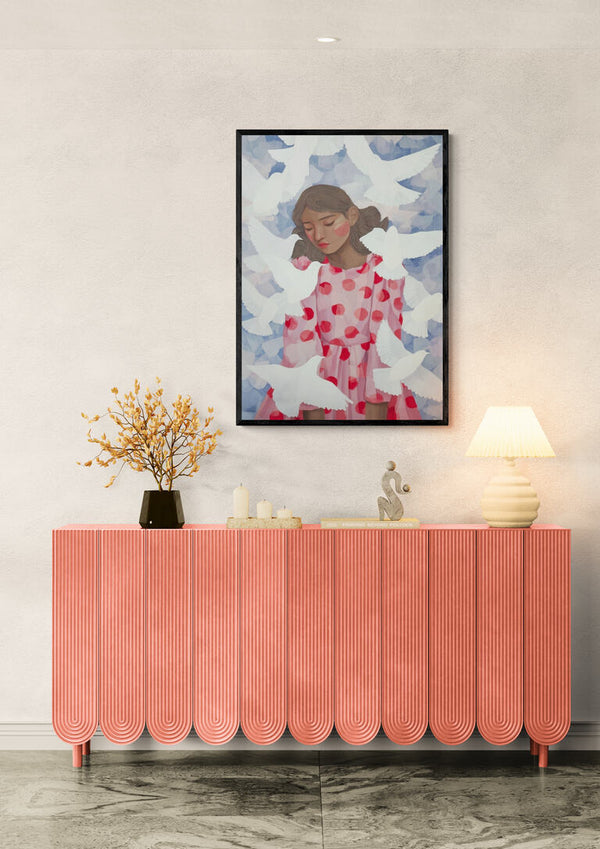 Red Dress Birds - Martina Karlsson