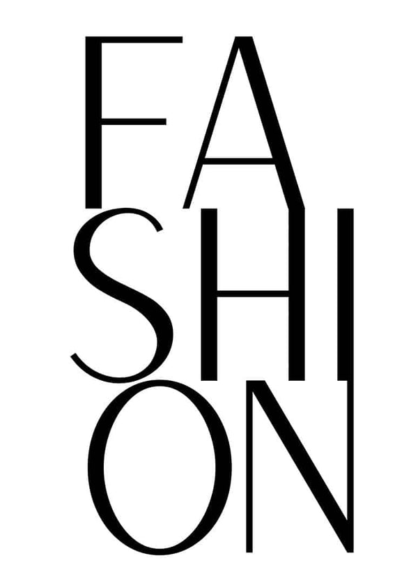 Fashion in large poster