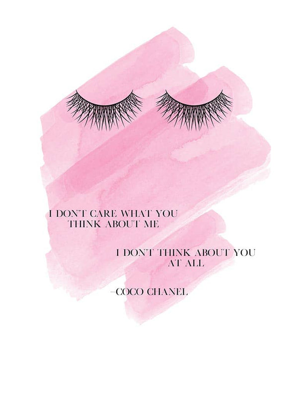 I dont care poster