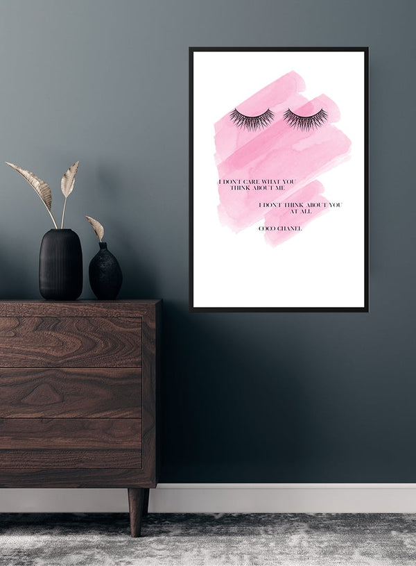 I dont care poster