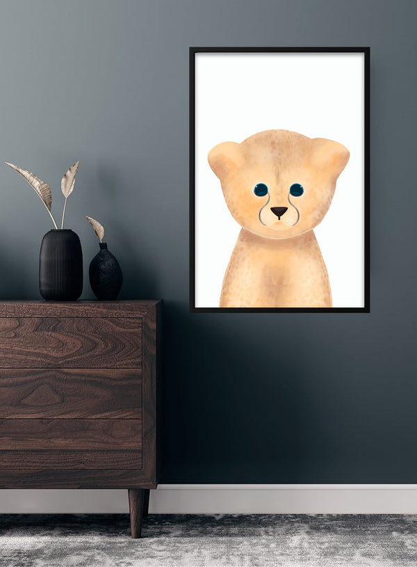 Sød leopard poster til børn