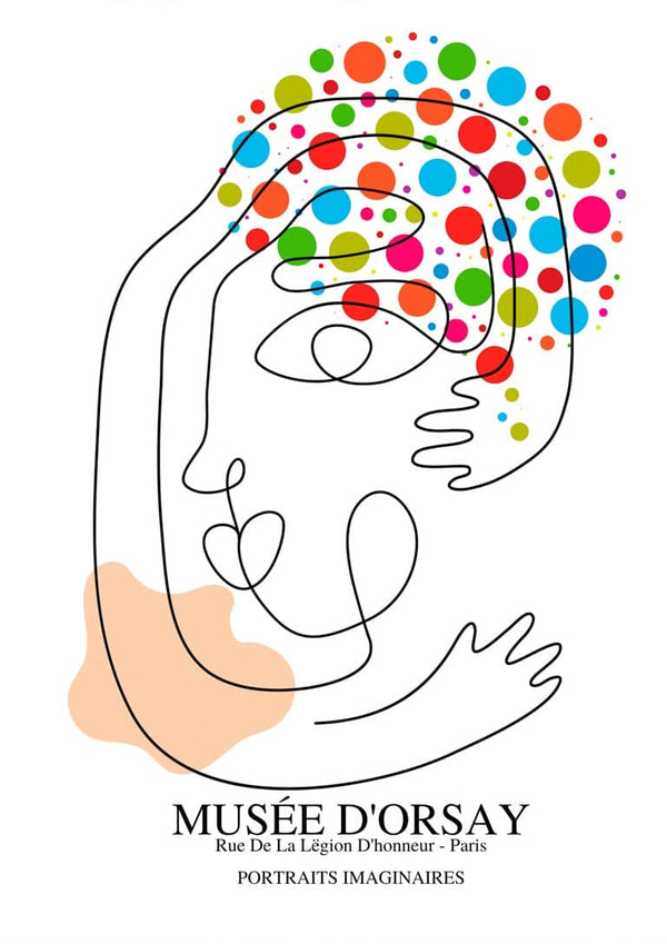 Von Picasso inspiriertes Portrait-Imaginaires-Poster