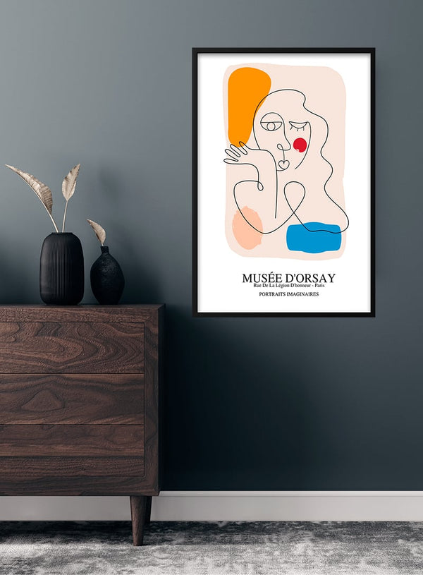 Von Picasso inspiriertes Portrait-Imaginaires-Poster