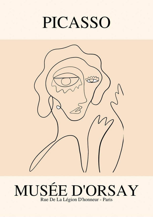 Picasso-inspiriertes Frauenposter