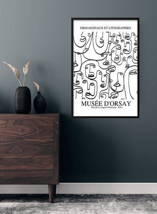 Picasso Inspired faces imaginaires poster