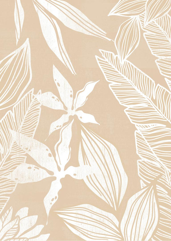 White Leaves Poster