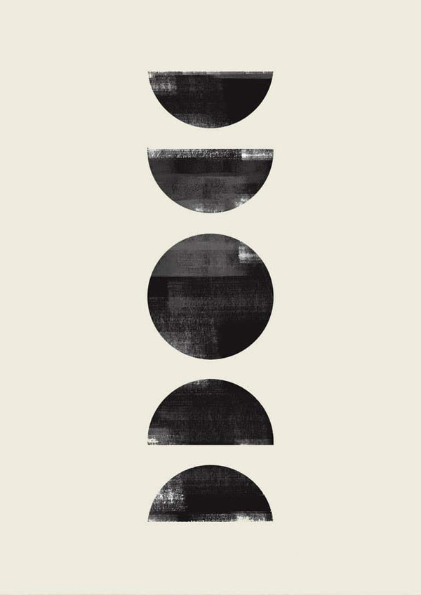 Schwarze Kreise Poster