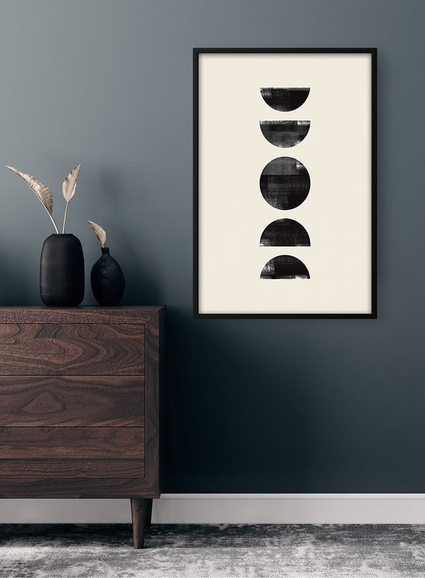 Schwarze Kreise Poster