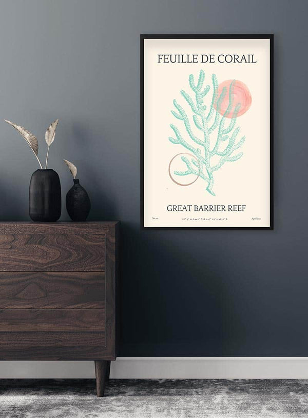 Feuille De Corail no. 02 Poster til stuen