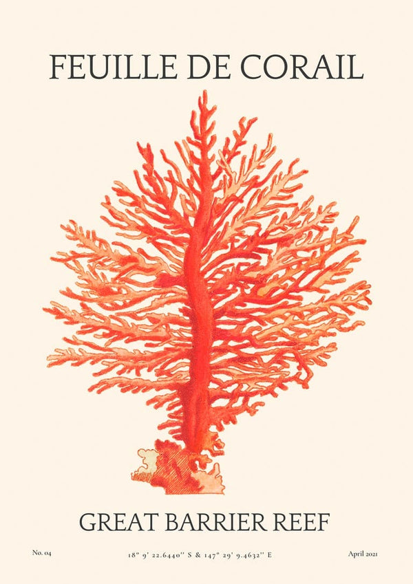 Feuille De Corail No. 04 Poster