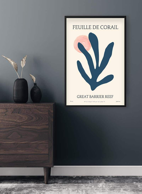 Feuille De Corail no. 05 Poster til stuen