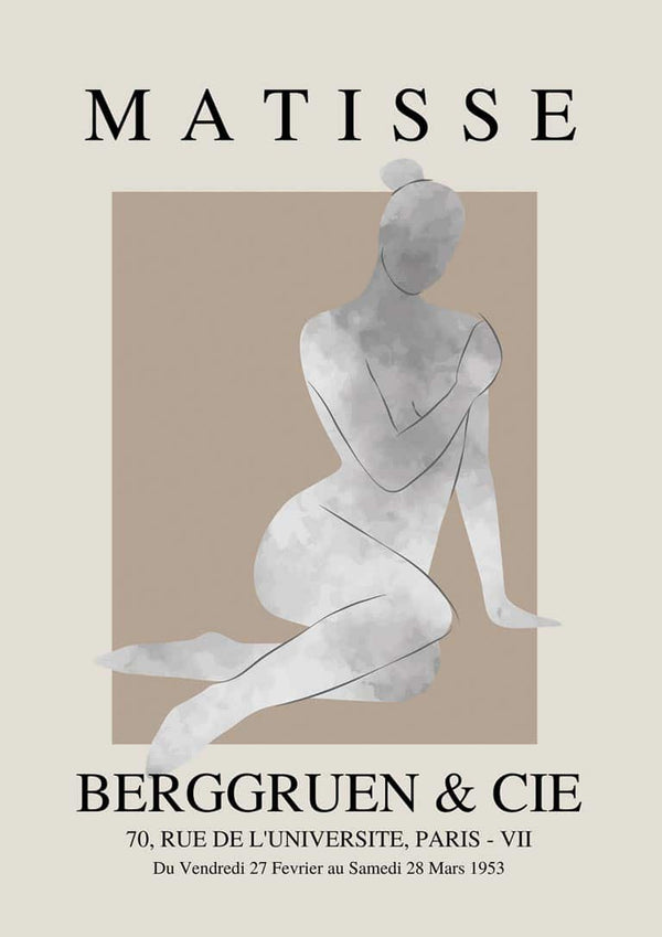 Silver Woman Papier Decoupe Poster