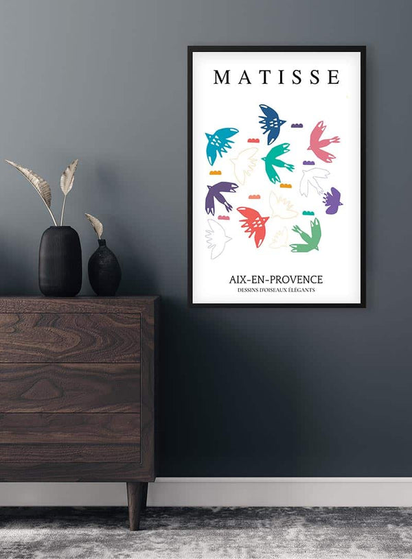 Matisse Inspired Birds Decoupe Poster