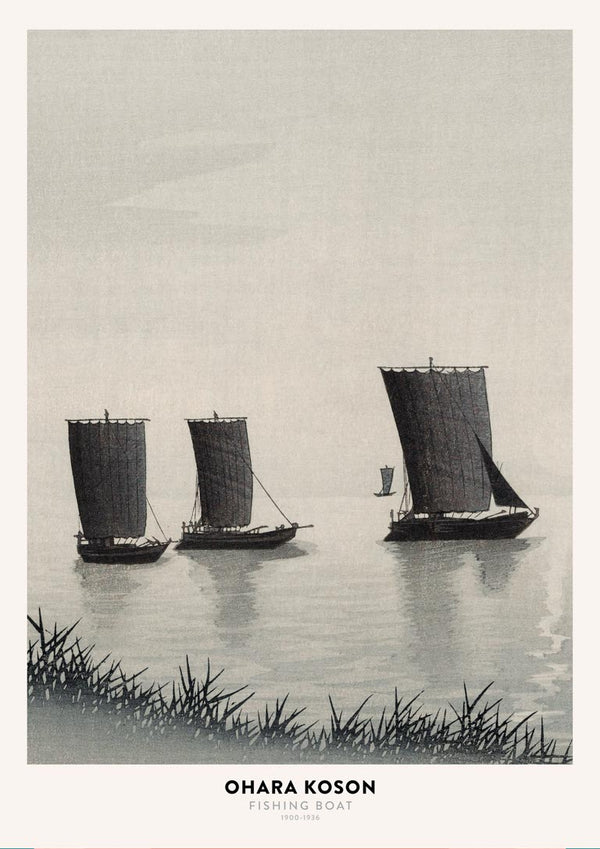 Ohara Koson - Fischerboot-Poster