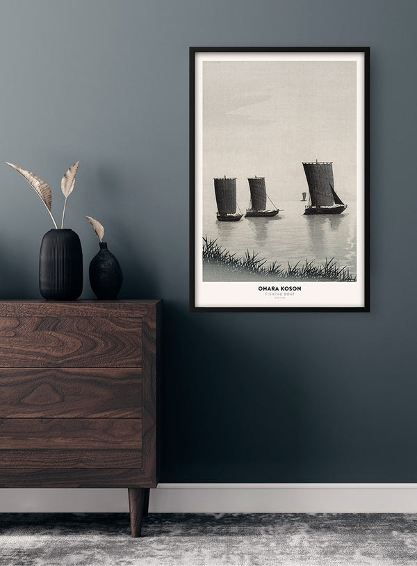 Ohara Koson - Fischerboot-Poster